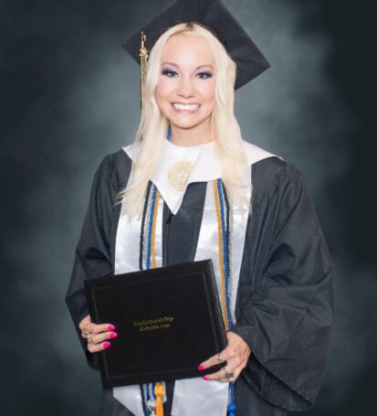 Pursuing education is an important part of Stephanie's journey.